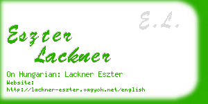 eszter lackner business card